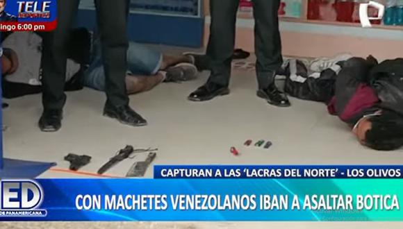 Capturan a delincuentes que pretendían asaltar botica con armas y machetes. (Foto: El Dominical)