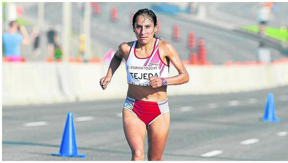 ​Gladys Tejeda corre en marathon de Bogotá en Colombia