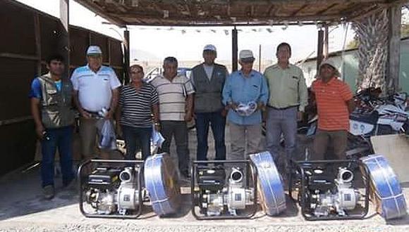 ​Instalan 11 motobombas para mitigar déficit de agua en Caravelí