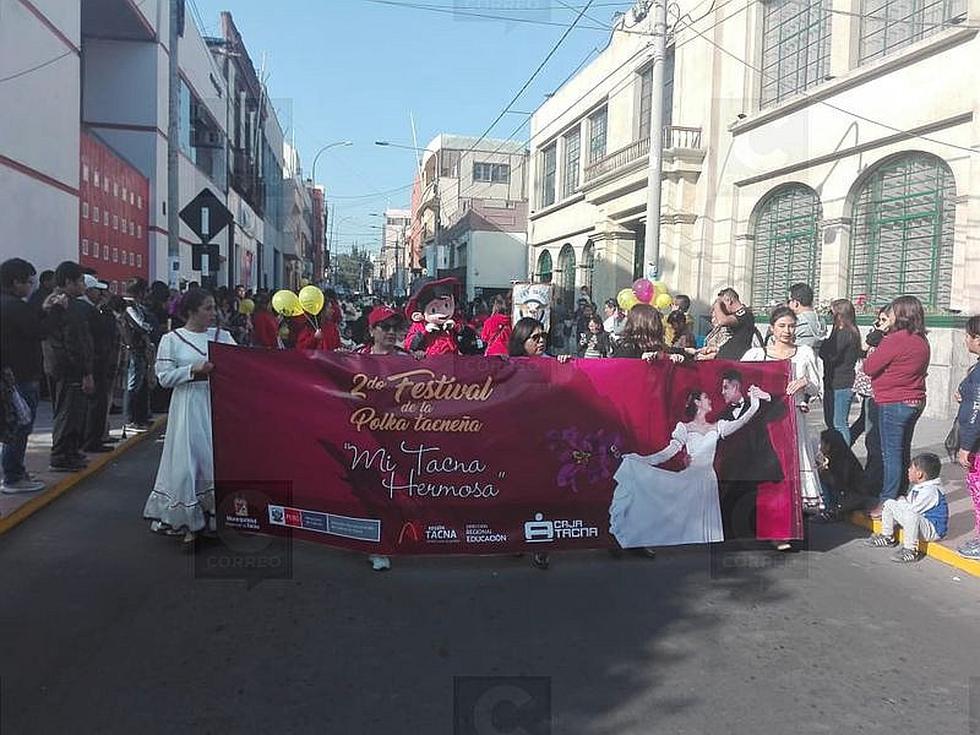 Mil personas bailaron la polka Tacna Hermosa en la ciudad