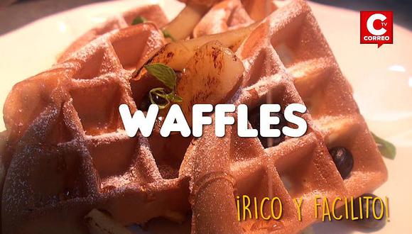 ​Rico y facilito: desayuna en familia estos deliciosos Waffles (VIDEO)