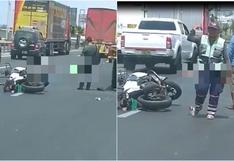 Lurín: policía falleció al ser impactado por camión en Panamericana Sur