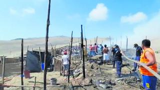 Chimbote: Fuego destruye 15 casas en Ampliación Vista al Mar
