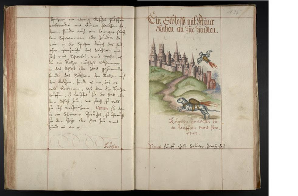 Manuscrito medieval recomendaba usar gatos con cohetes para tomar castillos