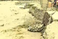 Comas: vecinos construyen gaviones en río Chillón para evitar que caudal arrase con sus casas 