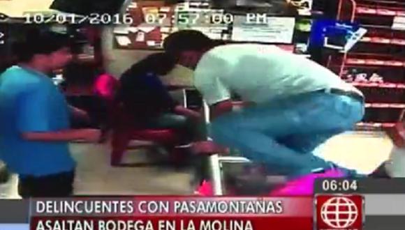 Cámaras de seguridad registran asalto a bodega en La Molina (VIDEO)