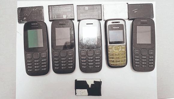 Hallan cinco celulares en el penal de Puerto Pizarro
