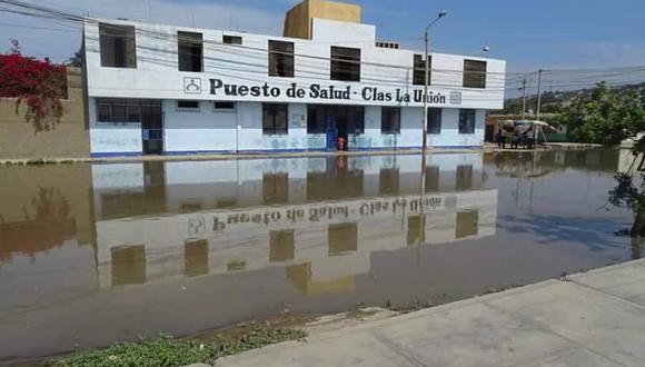 Chimbote: Gran aniego afecta tres cuadras y posta de La Unión