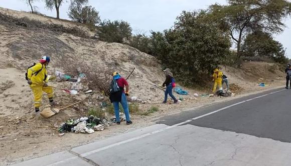MPP y ciclistas participaron en campaña de limpieza en carretera Los Ejidos