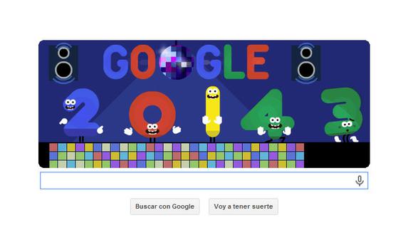 Año Nuevo 2014: Doodle de Google cambia para celebrar la fecha (FOTO)