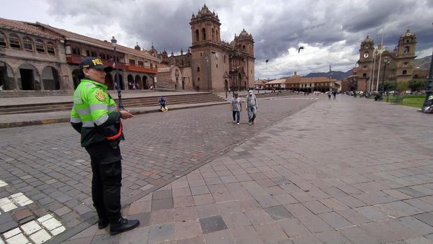Presencia casi nula de turistas nacionales o extranjeros en Cusco. Foto: J. Sequeiros.