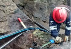 Roca se desprende y deja sin agua a pobladores de La Rinconada