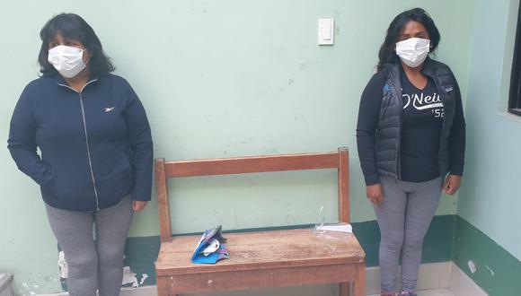 Alicia Rosa Limache Chucuya (47) y Martha Thia Huarca (39) afrontarán investigación penal. (Foto: Difusión)