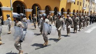 Fuerzas Armadas llegan a la región Ica para apoyar a la Policía Nacional en el orden público
