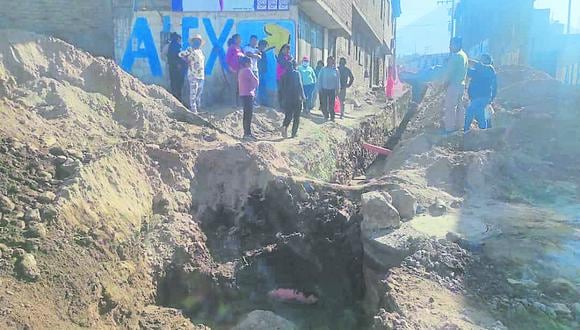 Vecinos del sector de Juan XXII, en Miraflores, manifestaron que construcción se realiza en la Urb. Alto Juan. (Foto: GEC)