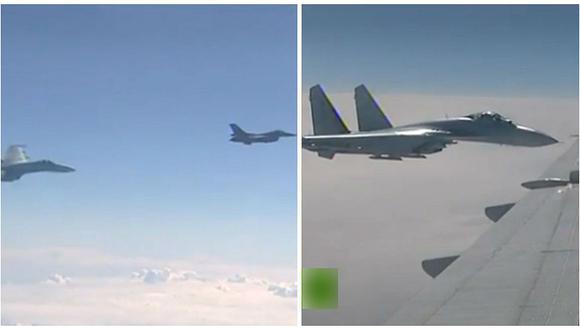 Avión donde iba ministro de Rusia tuvo incidente con un caza de la OTAN (VIDEO)