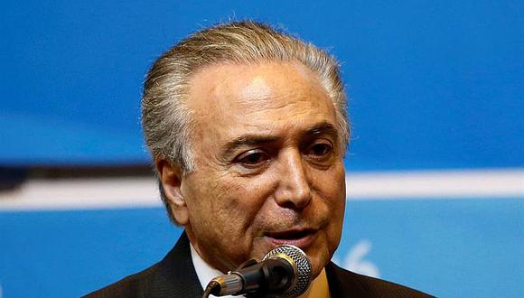 ​Temer afirma que Brasil se "recupera" desde que asumió el poder