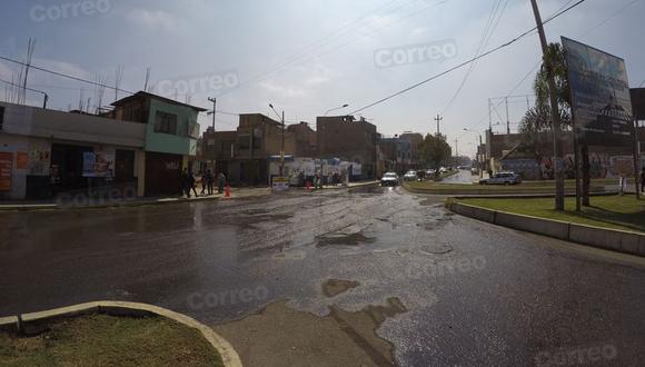 Aniego afecta a vecinos de avenida Leguía en Tacna