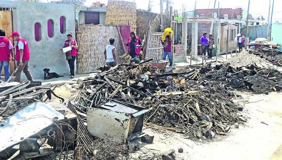 Incendio deja a familias afectadas en el sector El Molino 