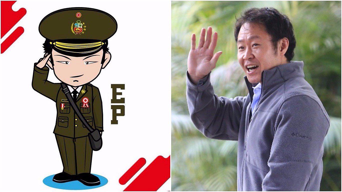 ​Fiestas Patrias: Kenji Fujimori lanza peculiares caricaturas por la Parada Militar [FOTOS]