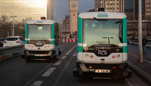 Francia: París pone a prueba los minibuses sin conductor