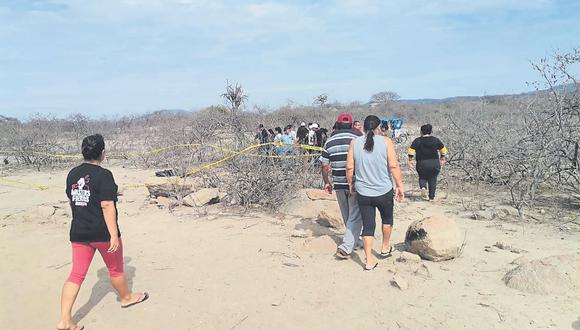 El hallazgo ocurrió en horas de la mañana de ayer por un grupo de ganaderos c.uando se dirigía a pastorear a sus animales, en Las Lomas.