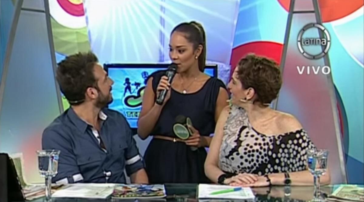 Rodrigo González y Karen Schwarz en "Amor, amor, amor". (Foto: Captura Latina) 