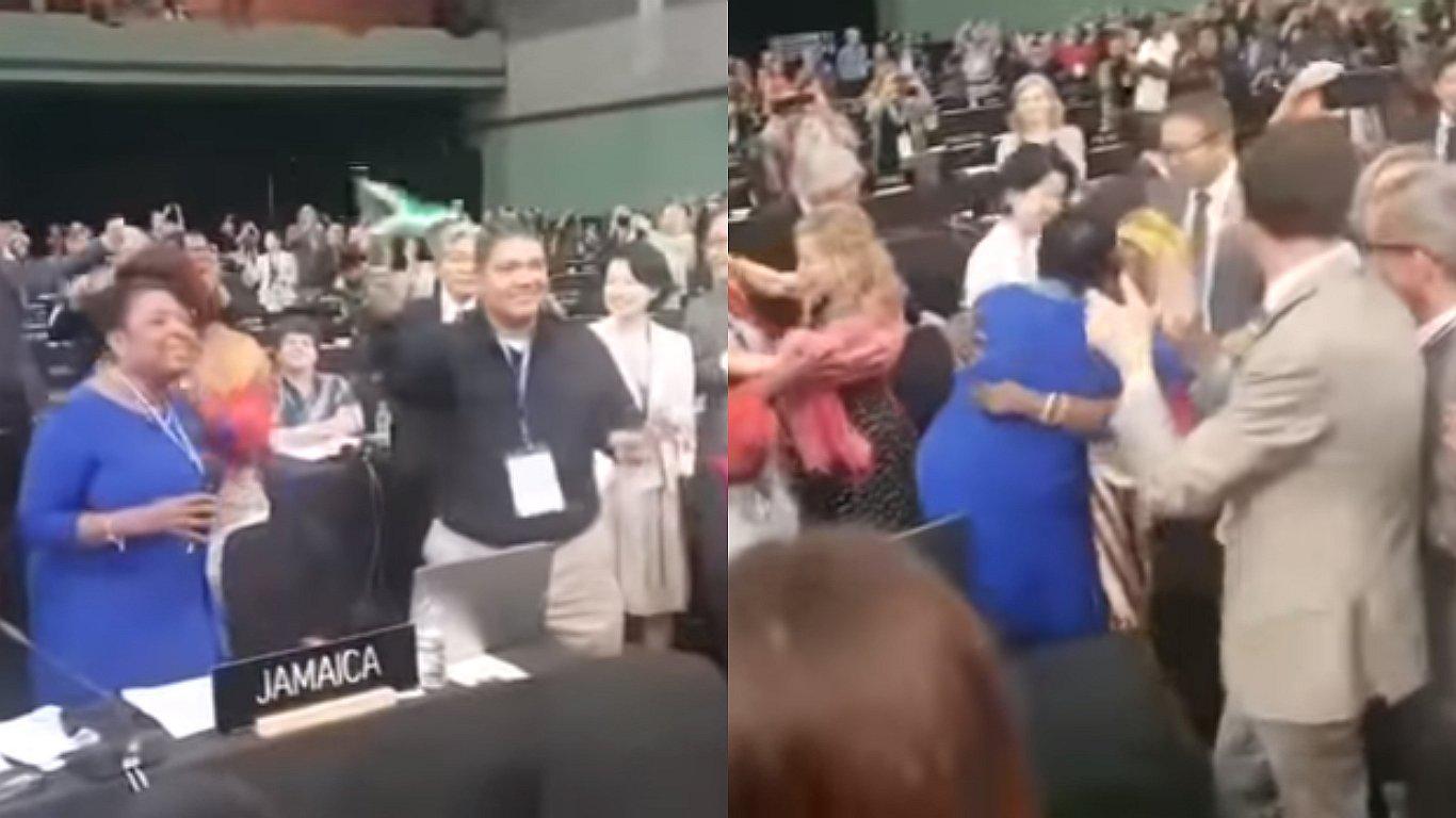 Ministra de Jamaica baila al ritmo de Bob Marley junto a funcionarios de la Unesco (VIDEO)