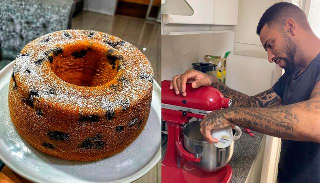 Alexi Gómez preparó un queque de naranja y arándanos. (Foto: Alianza Lima)