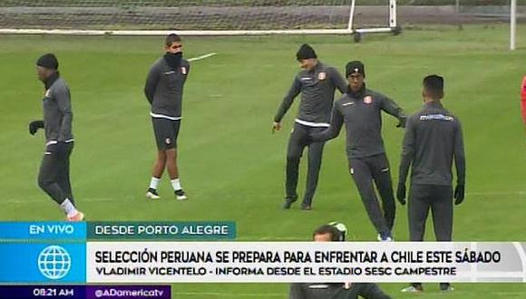Selección peruana: Jugadores entrenan abrigados con ocho grados en Porto Alegre (VIDEO)