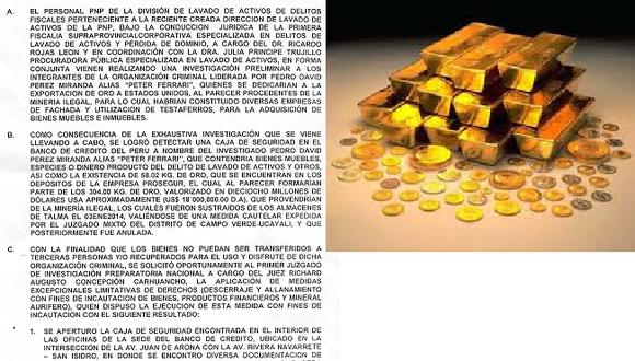 Policía incauta 4 millones de dólares en oro en Surco 