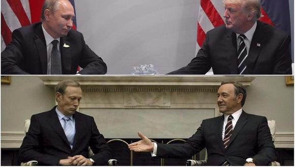 House of Cards: comparan reunión de Trump y Putin con la de Underwood y Petrov (FOTO)