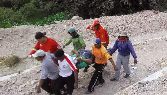 Moquegua: Ladera entierra a dos albañiles