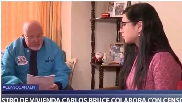 Censo 2017: Ministro Bruce fue empadronador en Pueblo Libre (VIDEO)