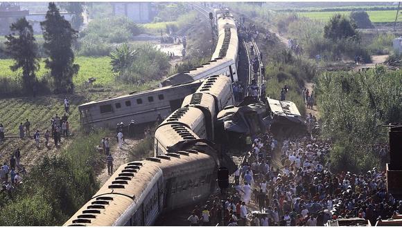 Egipto: ​Al menos 37 muertos y 130 heridos tras un choque de trenes (VIDEO)