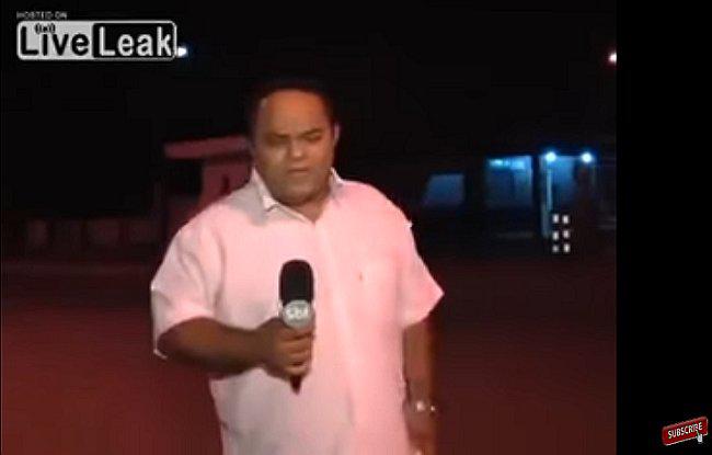 YouTube: Reportero predice accidente durante transmisión en vivo