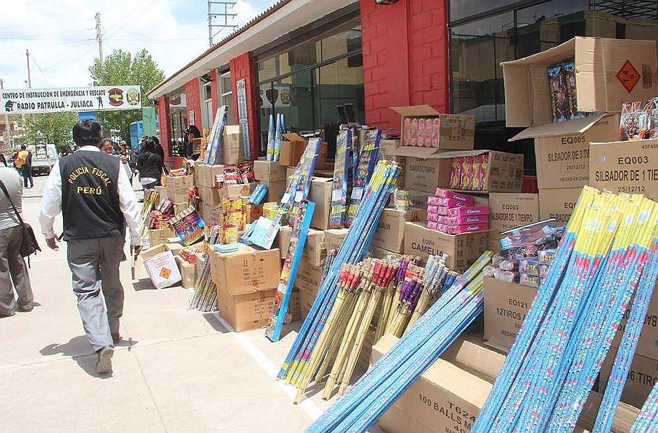 Juliaca: esta es la primera feria autorizada para vender pirotécnicos