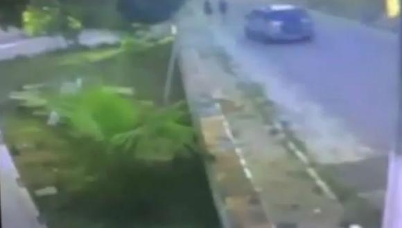 YouTube: Cámara de seguridad graba sorprendente accidente
