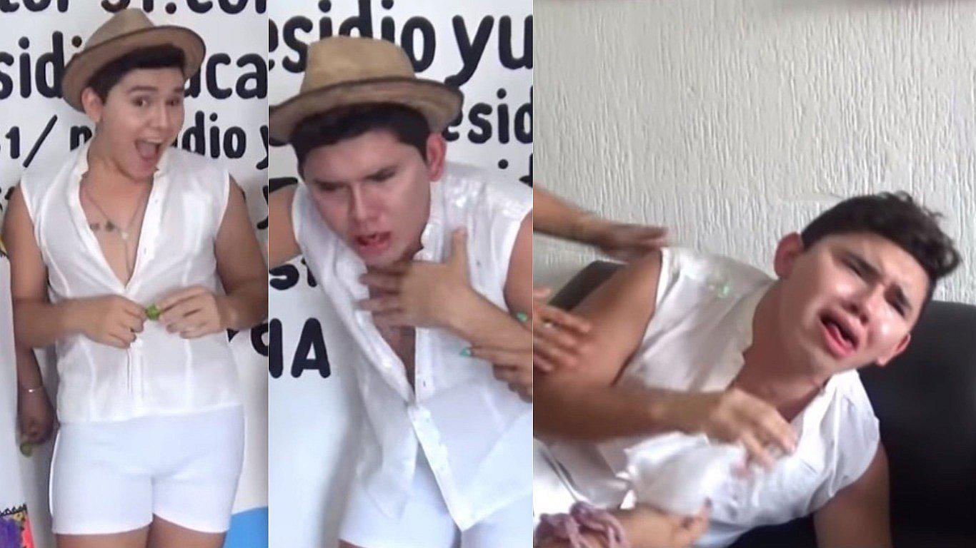 Youtuber fue hospitalizado por comer dos chiles habaneros en vivo (VIDEO)