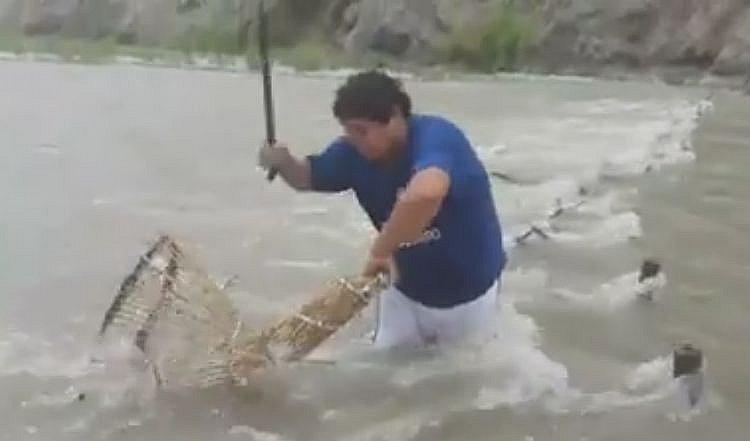 Destruyen isangas que fueron instaladas para extraer camarón