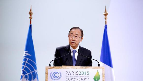 Ban Ki-moon insta al "100% de las empresas" a luchar contra el cambio climático