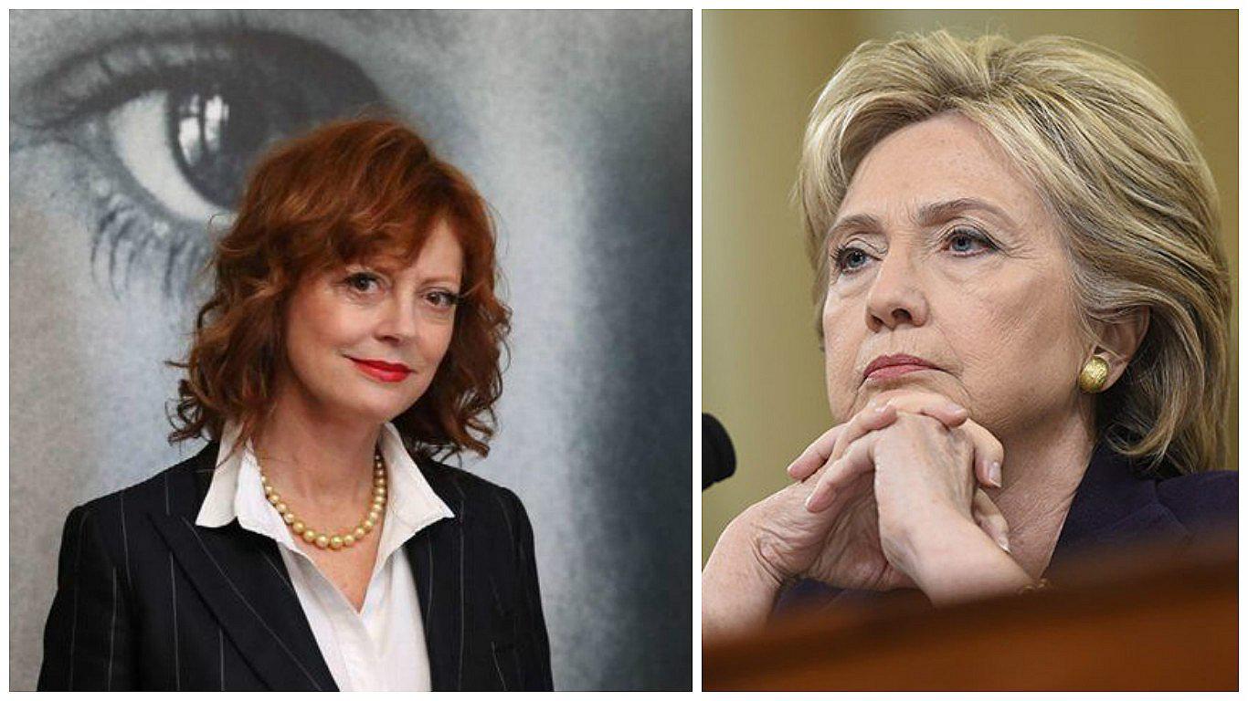 Actriz Susan Sarandon desaira a Hillary Clinton