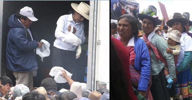 Facebook: ​Waldo Ríos criticado por regalar cebiche, gaseosas y pescados en campaña proselitista y populista