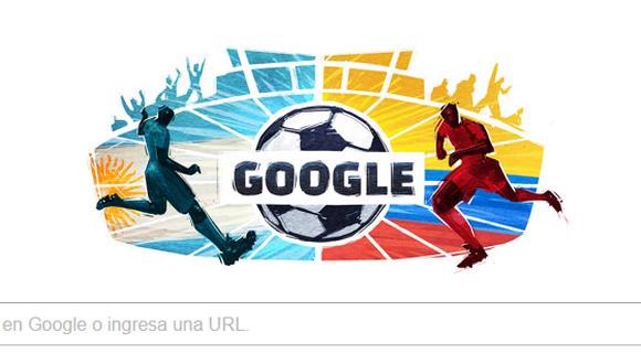 Copa América: Tercer ‘doodle’ de Google destaca el Argentina vs. Colombia