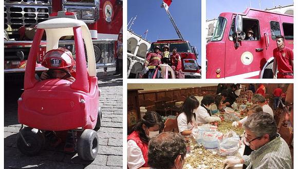 Arequipa: 120 mil soles es el primer conteo que se obtuvo en colecta para bomberos