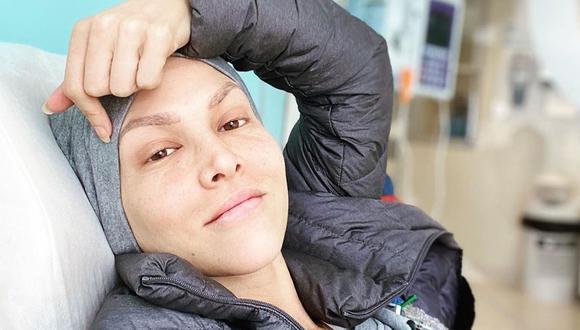 Anahí de Cárdenas recibió emotiva despedida del personal médico tras recibir su última quimioterapia (Foto: Instagram)