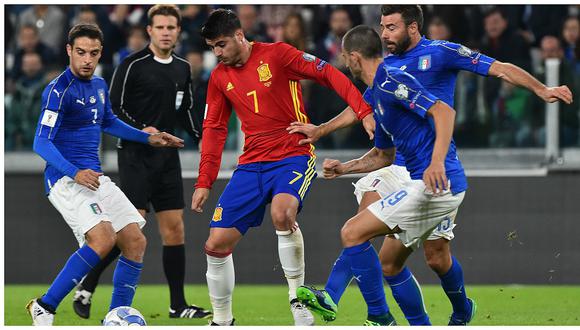 Eliminatorias Rusia 2018: Italia empató 1-1 ante España 