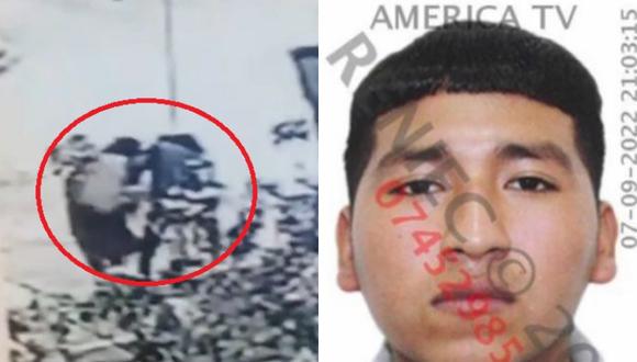 El delincuente armado a bordo de un mototaxi interceptada a los escolares en Chorrillos. (Captura: América Noticias)