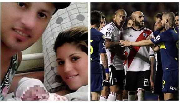 ​Bebé recibió impensado nombre con motivo del Boca Juniors vs River Plate