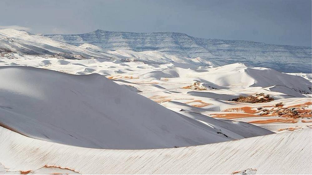 Desierto del Sahara apareció cubierto de nieve (VIDEO) 